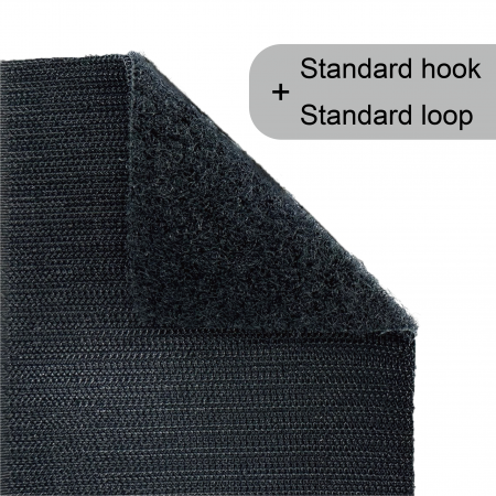 Standardhaken + Standard-Schleife b2b - Standardes Rücken-an-Rücken-Befestigungselement ist ein Produkt mit Haken auf einer Seite und Schlaufe auf der anderen.